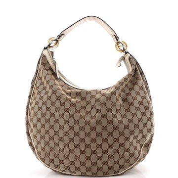 Gucci Twins Hobo Gg Canvas Large