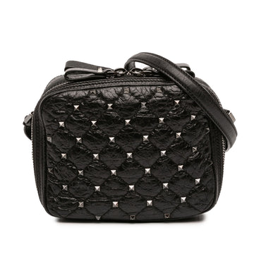 Valentino Quilted Crinkled Leather