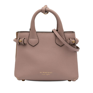 Burberry Small Leather And House Check
