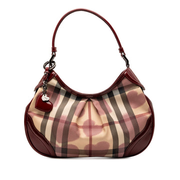 Burberry Small Nova Check Coated Canvas