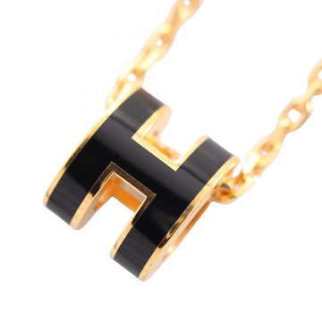 Hermes Mini Pop H Necklace Pendant Gold