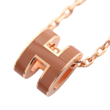 Hermes Mini Pop H Necklace Pendant Gold