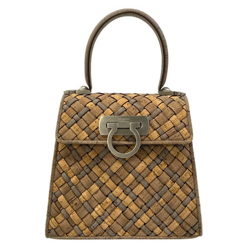 Salvatore Ferragamo Gancini Beige Gray