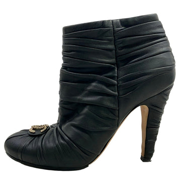 Chanel Black Leather Boots