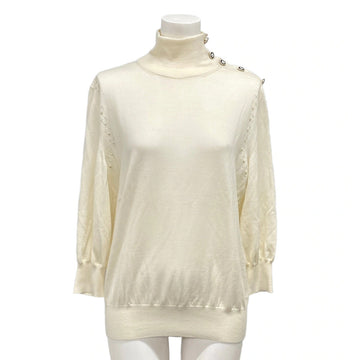 Chanel Cream Outer Fabric] Wool Women's