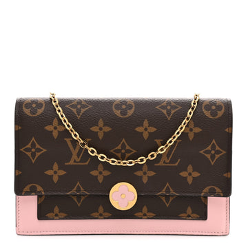 Louis Vuitton Flore Chain Wallet Rose