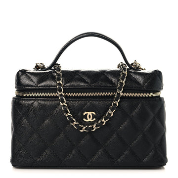 Chanel Caviar Quilted Top Handle Slim