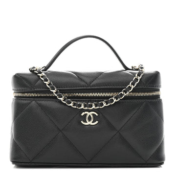 Chanel Caviar Quilted Top Handle Slim