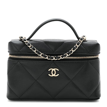 Chanel Caviar Quilted Top Handle Slim