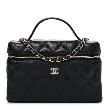 Chanel Caviar Quilted Top Handle Slim