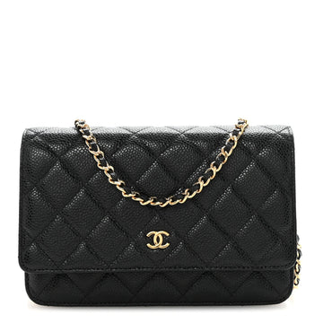 Chanel Caviar Quilted Wallet On Chain