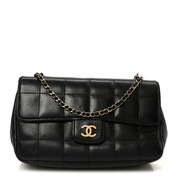 Chanel Lambskin Quilted Mini Chocolate