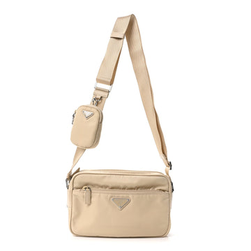 Prada Re-Nylon Vela Saffiano Double Zip