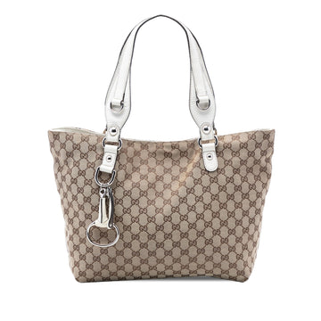 Gucci Gg Canvas Icon Bit Tote Pre-Loved