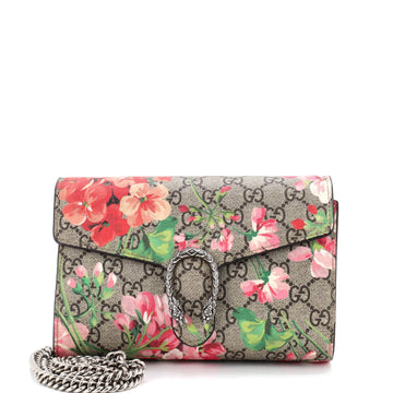 Gucci Dionysus Chain Wallet Blooms Print