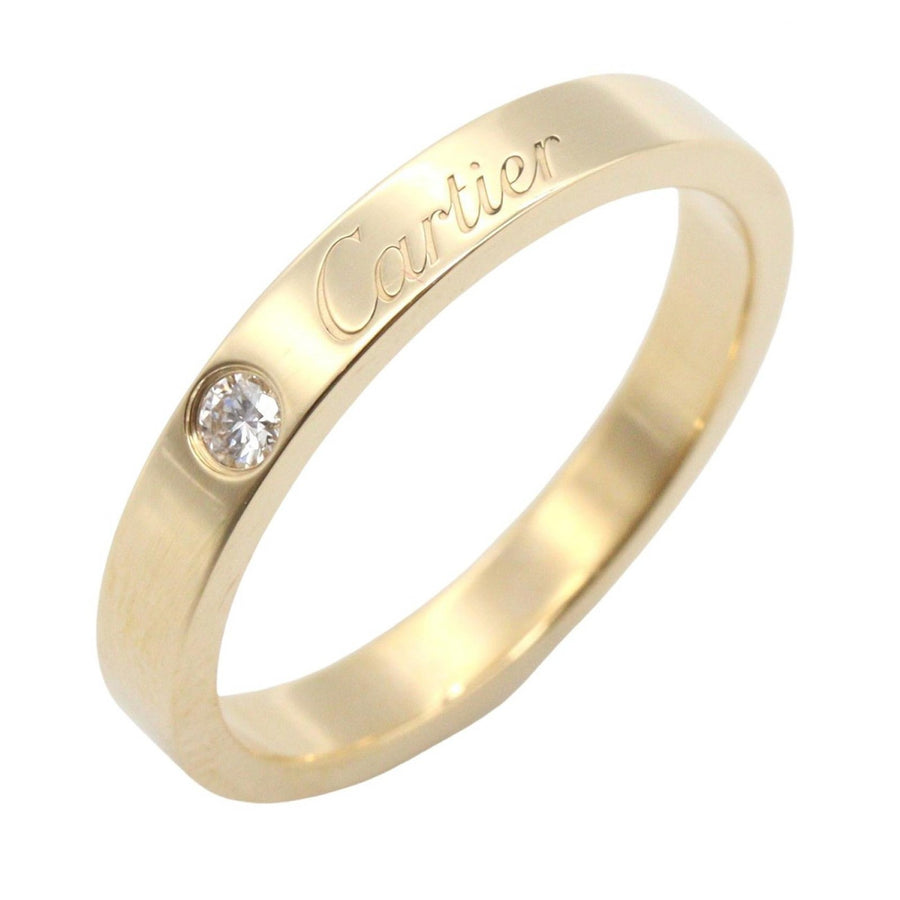 Cartier C De Ring Diamond 18Kyg Yellow