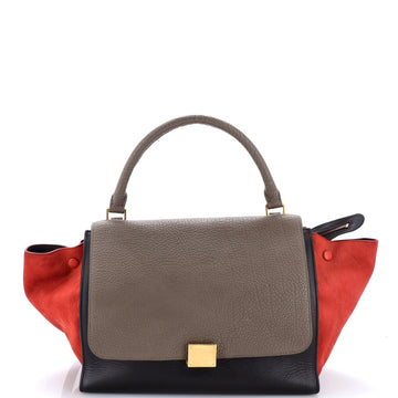 Celine Tricolor Trapeze Bag Leather