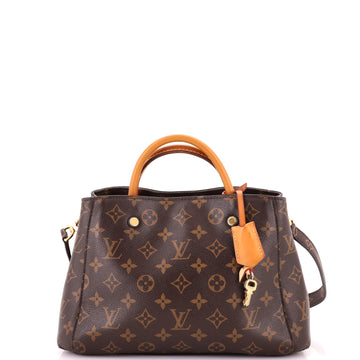 Louis Vuitton Montaigne Handbag Canvas