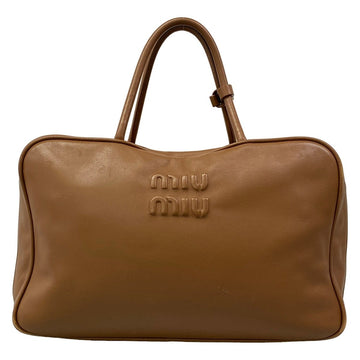 Miumiu Leather Bow Bag Cognac (Brown)