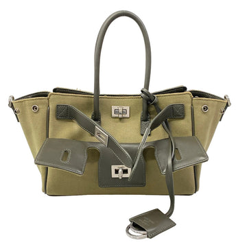 Balenciaga Bel Air Carry-All Mini Khaki