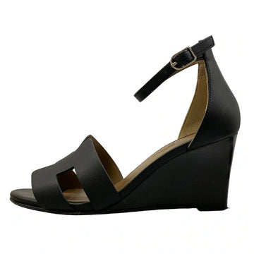 Hermes Legend Black Calf Women's Sandals