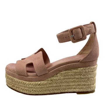 Hermes Elda Pink Chevre Velour Women's