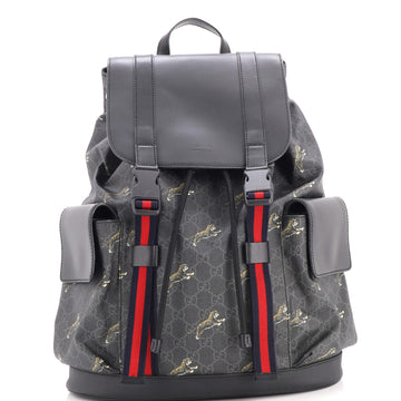 Gucci Double Pocket Buckle Backpack