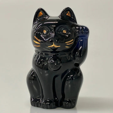 Baccarat Maneki-Neko Black Gold Crystal