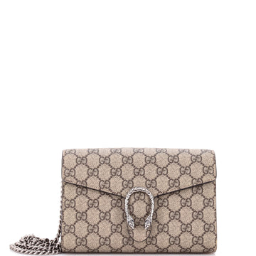 Gucci Dionysus Chain Wallet Gg Coated