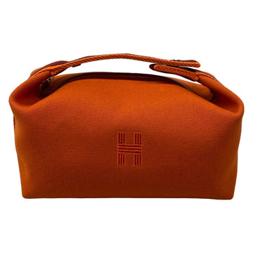 Hermes Orange Bordeaux Canvas None