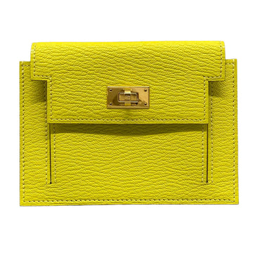 Hermes Kelly Pocket Compact Yellow