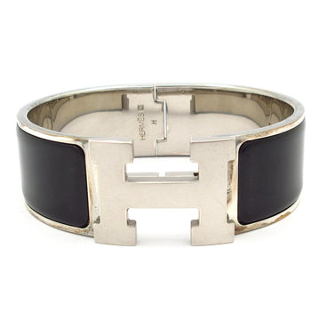 Hermes Clic Clac H Silver Black Hardware
