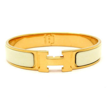 Hermes Clic H Gold Cream Hardware Bangle