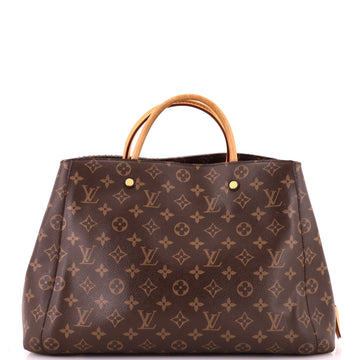 Louis Vuitton Montaigne Handbag Canvas
