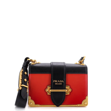 Prada Cahier Crossbody Bag Leather And
