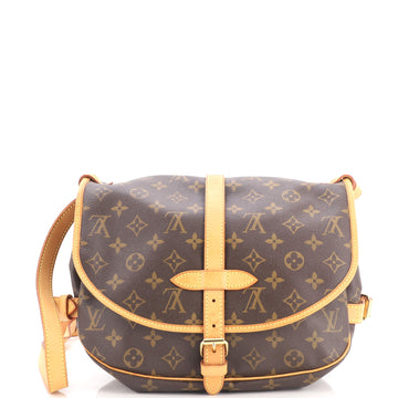 Louis Vuitton Saumur Handbag Canvas 30