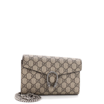 Gucci Dionysus Chain Wallet Gg Coated
