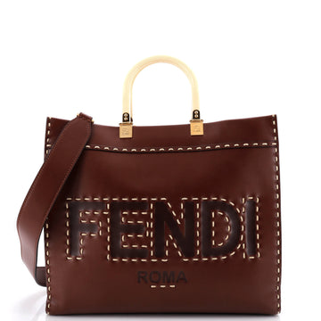 Fendi Sunshine Shopper Tote Leather