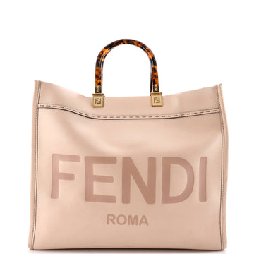 Fendi Sunshine Shopper Tote Leather