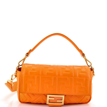 Fendi Baguette Nm Bag Zucca Embossed