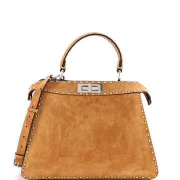 Fendi Selleria Peekaboo Bag Suede Medium
