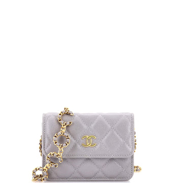 Chanel Miss Coco Strap Flap Clutch With