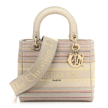 Christian Dior Canvas Embroidered Medium