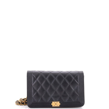 Chanel Boy Wallet On Chain Quilted