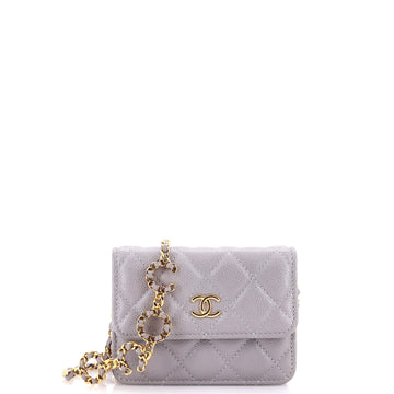Chanel Miss Coco Strap Flap Clutch With