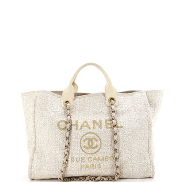 Chanel Deauville Tote Raffia With