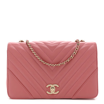 Chanel Calfskin Chevron Quilted Small