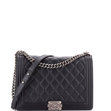 Chanel Boy Flap Bag Quilted Lambskin New