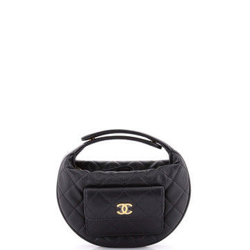 Chanel Polly Pocket Pouch Hobo Quilted