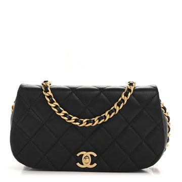 Chanel Calfskin Quilted Coco Mail Clutch